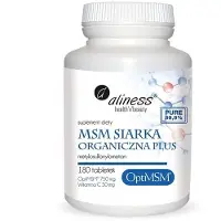 Aliness MSM Organic Sulfur Plus - 180 tablettia