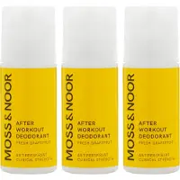 Moss & Noor After Workout Deodorant Fresh Grapefruit 3 pack