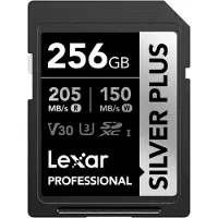 Lexar Professional SILVER PLUS 256GB SDXC V30 U3 -muistikortti