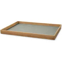Lind DNA Even tiikkitarjotin square L Nupo light grey