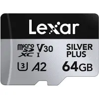 Lexar Professional Silver Plus 64 Gt microSDXC-muistikortti