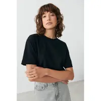 Gina Tricot Perfect Tee - Black - XXL