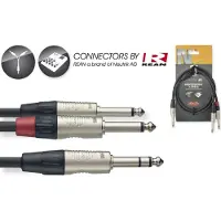 Stagg REAN 1 x 6,35 mm Jack TRS - 2 x 6,35 mm Jack TS 3 m