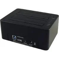 LC-Power LC-DOCK-U3-CR, HDD, SSD, SATA, 2.5,3.5", USB 3.2 Gen 1 (3.1 Gen 1) Type-A, Musta, Muovi