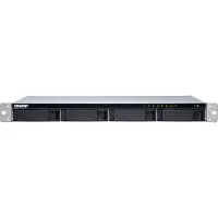 Qnap TS-431XeU, räkkiasennettava 4-paikkainen NAS-asema, 1U, 2GB, musta/harmaa