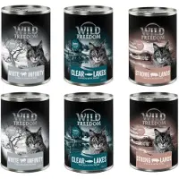 Wild Freedom 6x400g Adult monta makua III (2 x taimen, 2 x sika, 2 x hevonen) Kissanruoka