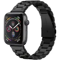 Spigen Modern Fit, Band, Black, Apple, Stainless steel, 44/42 mm