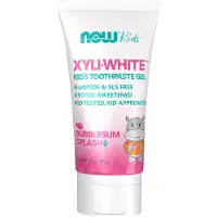 Now , Solutions, XyliWhite, Lapseteiden hampaiden pastilli, Bubblegum Splash, 3 oz (85 g)