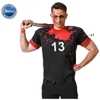 Atosa Bloody Rugby Player T -shirt Custom Musta XL