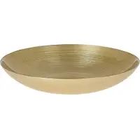 Hobby Hall Kulho salaateille, hedelmille, kultainen lasi, vati, 30 cm, 2,2 l