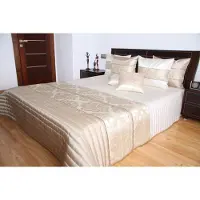 Hobby Hall Mariall Mariall NM37-B1 - Tikattu päiväpeite, värinä beige, 200 x 220 cm.