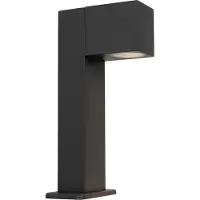 QAZQA Teollinen ulko-lattiavalaisin tummanharmaa 30 cm IP44 - Baleno