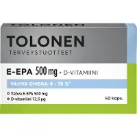 Tri Tolonen E-EPA 500 mg 40 kaps. ravintolisä