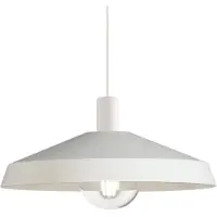 ACB Evelyn riippuvalaisin E27 43,5cm valkoinen/valkoinen johto