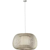 ACB ILUMINACIÓN Riippuvalaisin Mirta, himmennettävä, Kerma/meripihka, Olohuone/ruokailutila, Synteettinen materiaali, Moderni