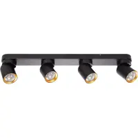 Milagro Andy spottivalaisin 4xGU10 60cm musta/kulta