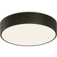 ACB Dins kattovalaisin mattae musta LED 18W 1890lm CRI90 IP44 2700K-3000K liukukytkin himmennettävä ⌀260mm