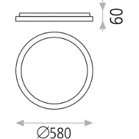 ACB Grace valaisin LED 50W musta ⌀580mm 4000K