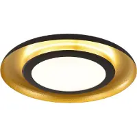ACB Shiitake kattovalaisin musta/kulta LED 45W 3000K 3420lm CRI90 himmennettävä Triac ⌀550mm