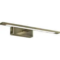 ACB Menorca LED seinävalaisin 12W 3000-4000K IP44 45cm antiikkimessinki