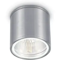 Ideal Lux Gun, alumiininharmaa, IP44, GU10 himmennettävä, Alumiini/harmaa/sinkki, Kylpyhuone, Alumiini