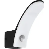 Eglo Fiumicino LED seinävalaisin IP44 18cm 11W 3000K musta liiketunnistimella