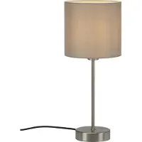Briloner Fabric pöytävalaisin E14 38,5cm taupe/satiini