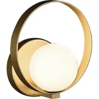 ACB Halo LED seinävalaisin 5W 2700-3000K 26,5cm kulta/opaali
