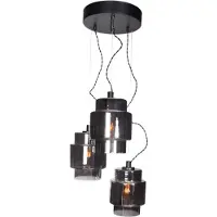 By Rydens Ebbot Loftlampe Med 3 Lys, Røggrå - Grey - Ø30X155CM