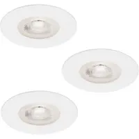 Briloner Upotettava LED spotti 3kpl setti 5W 3000K IP44 valkoinen