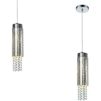 Valotorni Moonlight riippuvalaisin E14 10cm kromi