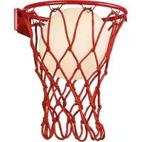 MANTRA Basketball seinävalaisin E27 37cm punainen