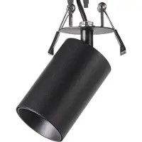 ACB Zoom upotettava spottivalaisin GU10 15cm musta