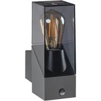 Kanlux S.A. Laven seinävalaisin liiketunnistimella E27 27,6cm IP44 antrasiitti