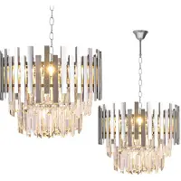 Eko-Light Aspen kattokruunu 6xE14 45cm kromi