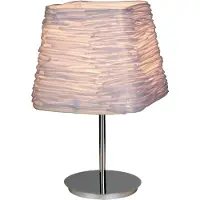 Grönlund Savoy pöytävalaisin 44 cm E27 kromi/valkoinen