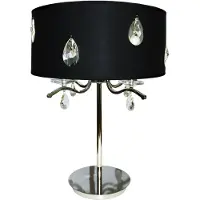 Grönlund Milano pöytävalaisin 63cm 4xE14 kromi/musta
