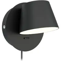 Grönlund Scope LED-seinävalaisin 5W 3000K 12cm musta