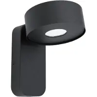 Eglo Palosco LED seinävalaisin IP44 17cm 6W 3000K musta