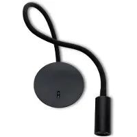 Grönlund Flexible LED-seinävalaisin 55 cm 3W 3000K musta