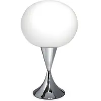 Grönlund Golf pöytävalaisin 53cm E27 kromi/valkoinen