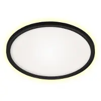 Briloner Slim LED plafondi 18W 4000K 29cm musta pyöreä