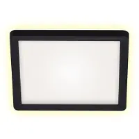 Briloner Slim LED plafondi 12W 4000K 19cm musta