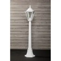 Valotorni Milano lyhtypylväs 117cm E27 valkoinen