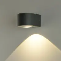 ACB Ania LED seinävalaisin IP65 6W 3000K 12cm antrasiitti