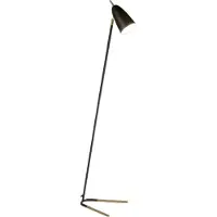 Sessak Aiden lattiavalaisin E27 150cm musta/messinki