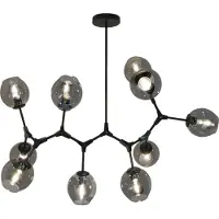 Valotorni Cell kattovalaisin 105cm 10xE27 musta/savu