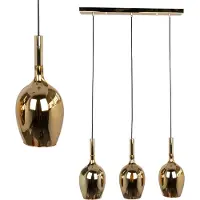 Milagro Lugano riippuvalaisin 3xE14 60cm kulta/musta