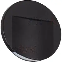 Kanlux S.A. Erinus LED porrasvalo 12V 4000K 0,8W 7,5cm musta pyöreä