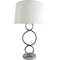 Grönlund Galileo pöytävalaisin 69 cm E27 kromi/valkoinen